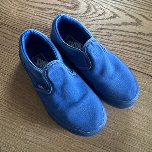 VANS KIDS Classic Slip On Translucent Blue Shoes, Size 13